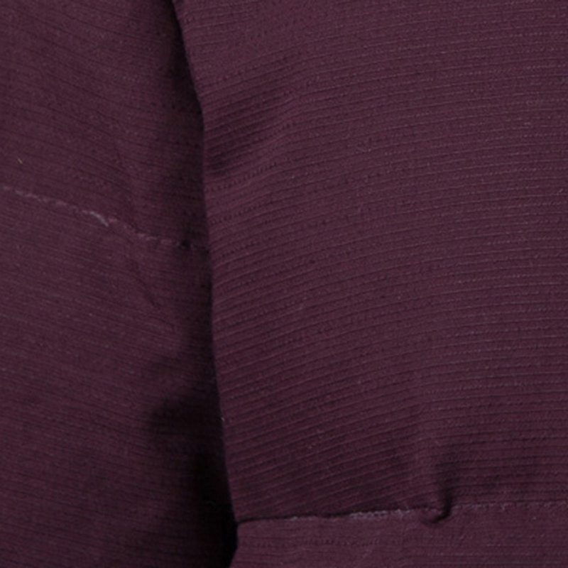 Manteau D'hiver À Capuche En Duvet Épais Rouge Vin