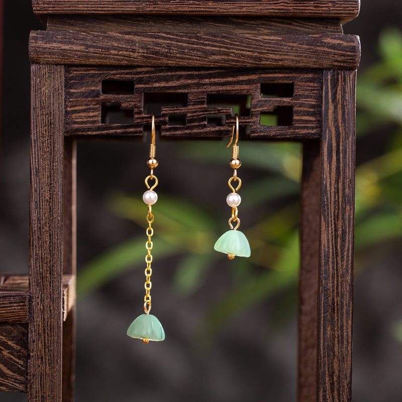 Boucles D'oreilles Asymétriques En Glaçure Colorée Vintage