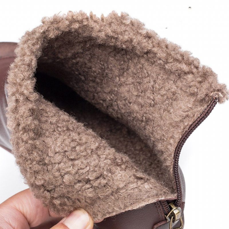 Bottes Pour Femmes Rétro Ethniques En Peluche